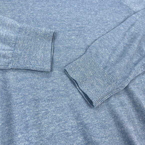 Reiss Grayson Sweater Mens S Linen Wool Blend Light Blue Long Sleeve Crew Jumper - Picture 3 of 10